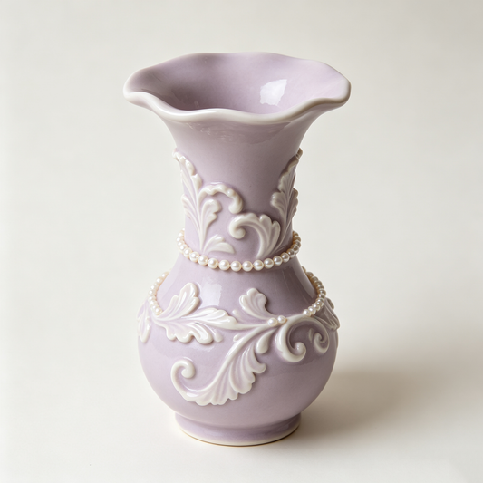 Lavender Pearl Ceramic Vase