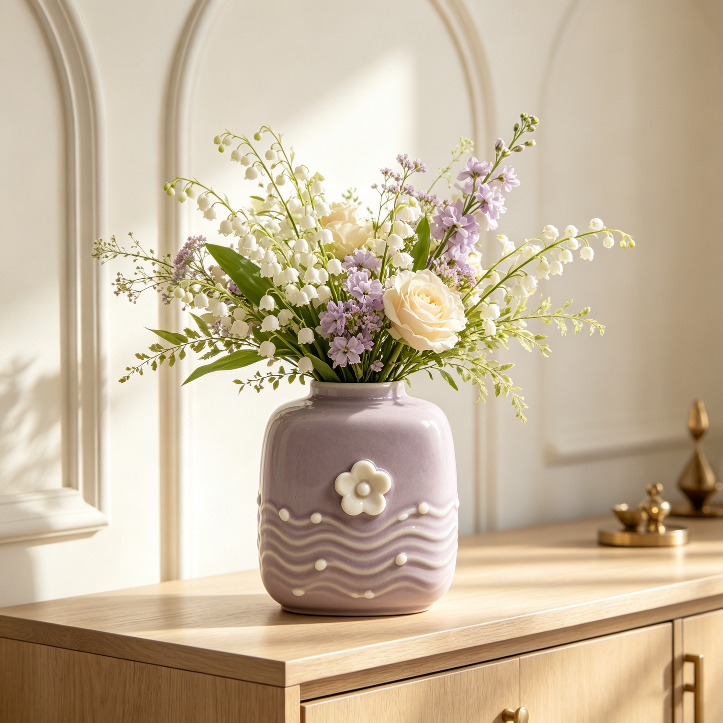 Lilac Ceramic Flower Vase