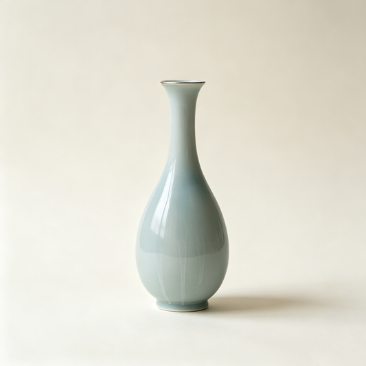 Celadon Pear-Shaped Porcelain Vase