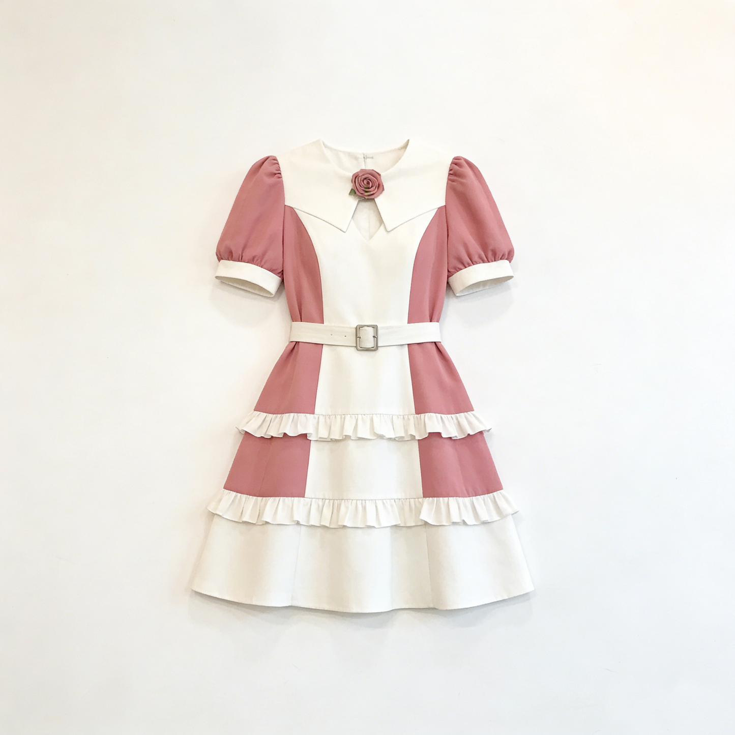 Pink Rose Layered Dress